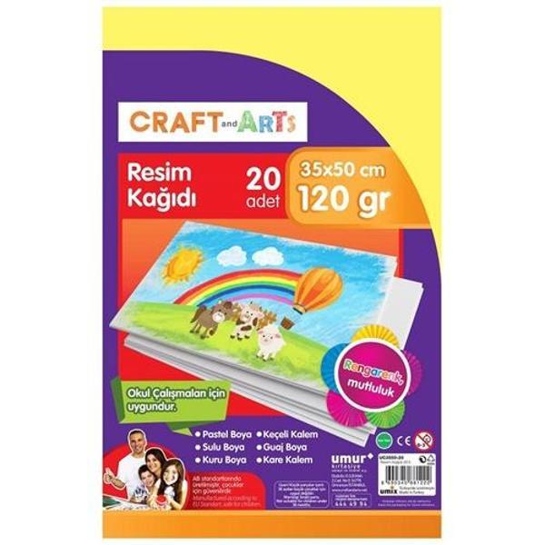 Umur Craft Arts Resim Kağıdı 35X50 120Gr 20Li - 3 paket - Image 1