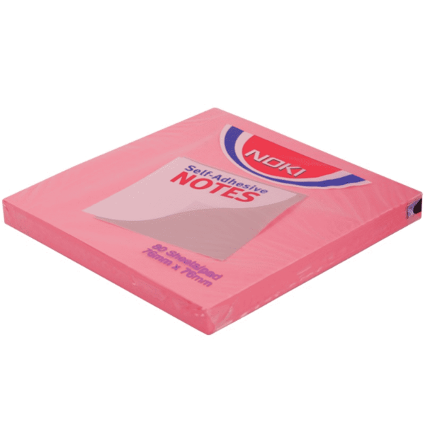 Noki Yapışkanlı Not Kağıdı 75X75Mm Açık Pembe - 3 adet - Image 1