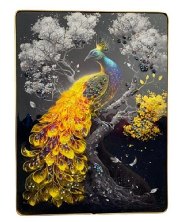 Duvar Tablo 30X40Cm Tavuskuşu 3 Boyutlu - Image 1