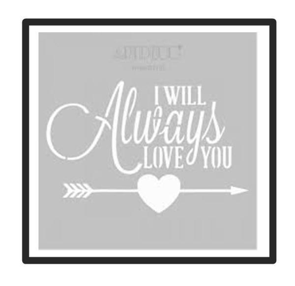 Artdeco Stencil 30X30cm Always - Image 1
