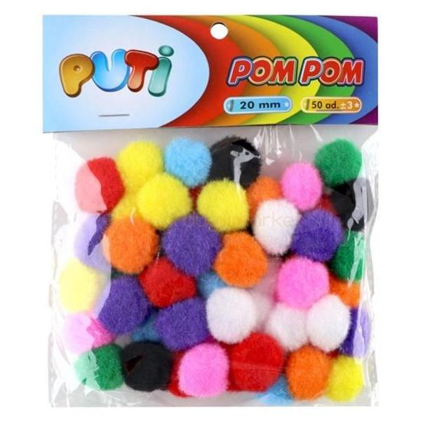 Puti Ponpon 20Mm 50Li - 2 paket - Image 1