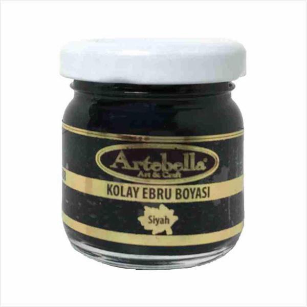 Artebella Kolay Ebru Boyası 36080040 Siyah 40ml - 2 adet - Image 1