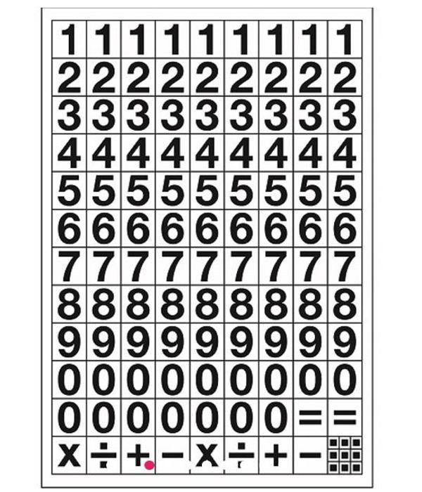 Tanex Rakam Stickers 2 Sayfa Stc-502 - 3 adet - Image 1