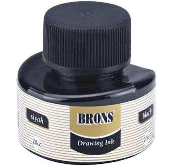 Brons Çini Mürekkebi Siyah 20 cc - 3 adet - Image 1