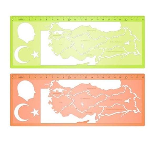 Hatas Türkiye Haritası Şablonu - 2 adet - Image 1