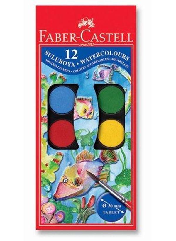 Faber Castell Sulu Boya 12 Li büyük - Image 1