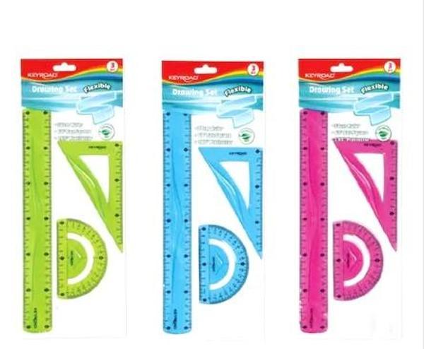 Keyroad Cetvel Seti Esnek 3 Parça - 4 set - Image 1