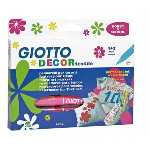 Fila Giotto Tekstil Kalemi Decor Textile 6 Renk - Image 1