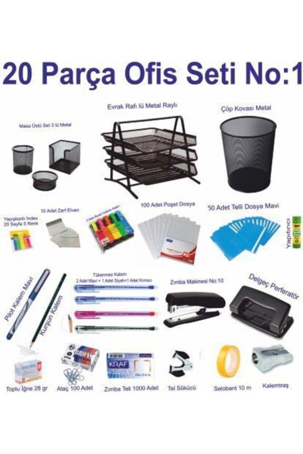 Ark Ofis Seti Masa Üstü Set 20 Parça No-1 - Image 1