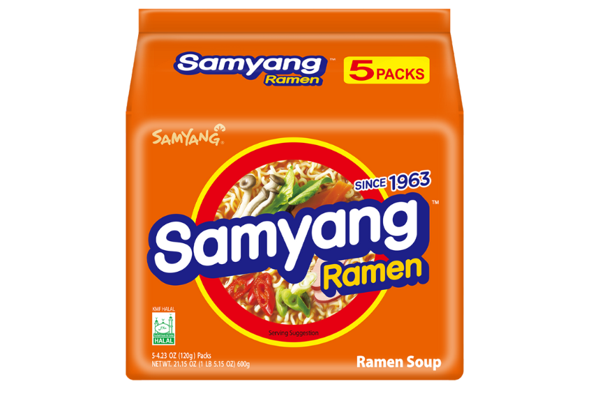 SAMYANG RAMEN NOODLE 120 GR X5 ADET - Image 1