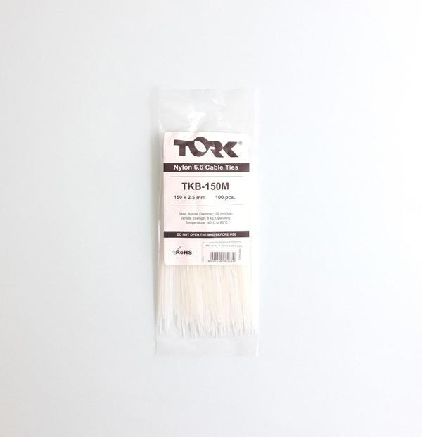 Tork Beyaz Kablo Bağı 2,5X150 - Image 1