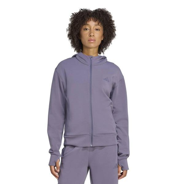 Adidas Kadın Günlük Sweatshirt D4T Fz Hoodıe Jx7310 - Image 1