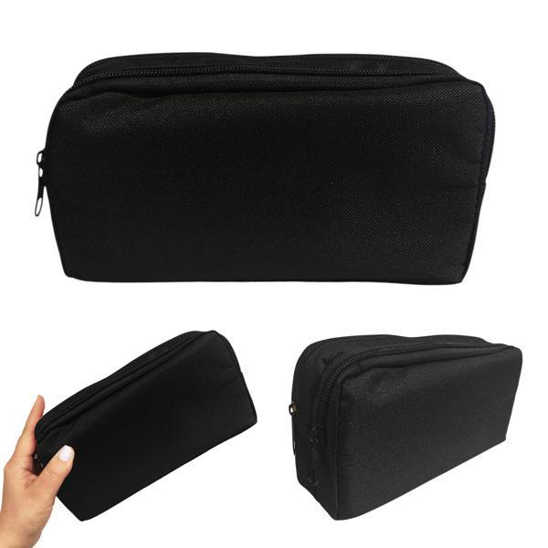 Siyah Kalem Kutusu ( iki Bölmeli ) Çift Gözlü Kalemlik - Image 1