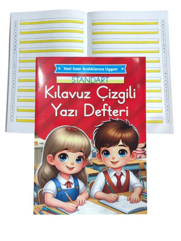 Yeni Müfradat Kılavuz Çizgili Güzel Yazı Defteri Orta Boy 16.5x24 -1 Adet - Image 1