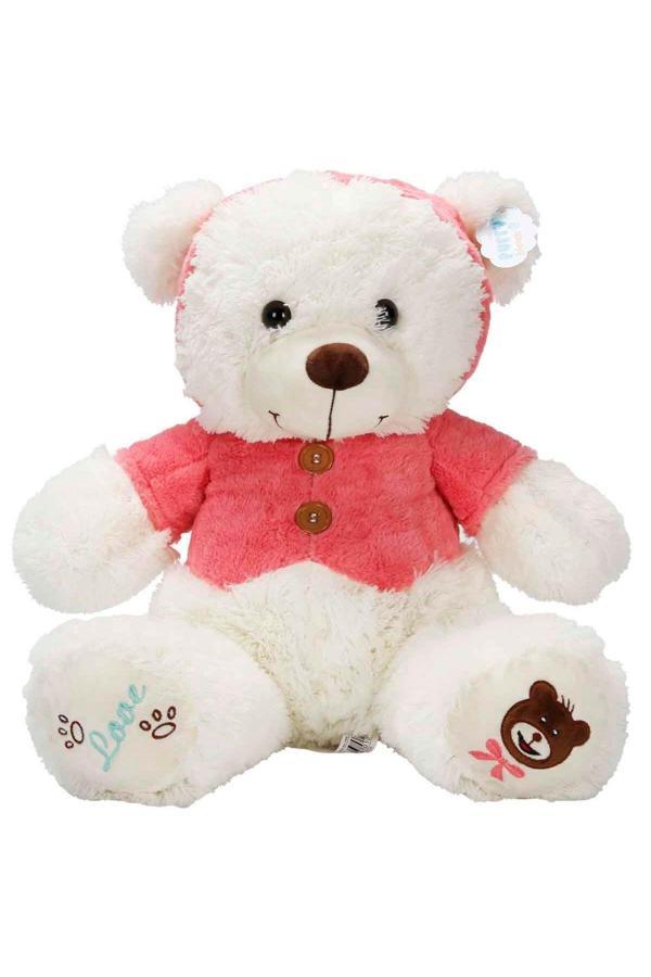 T-Shirtlü Sevimli Peluş Ayı - 43 cm Boyutunda - Image 1
