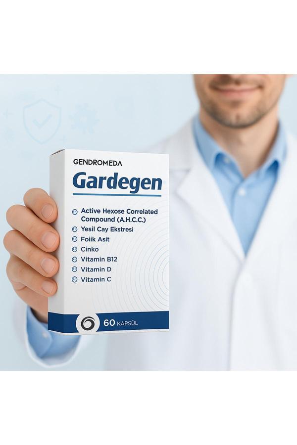 Gendromeda Gardegen 60Kapsül(Ahccompound,E.G.C.G,Quercetin,Folik Asit,Çinko,Vitamin D,C,B12 Kapsül) - Image 1