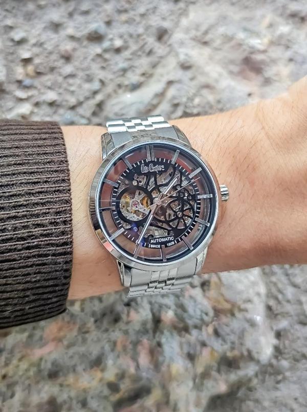 Lee Cooper LC08036 Otomatik Mekanizma İskelet Kadran 5 Atm Su Geçirmezlik Metalik Renk Erkek Kol Saati  - Image 1