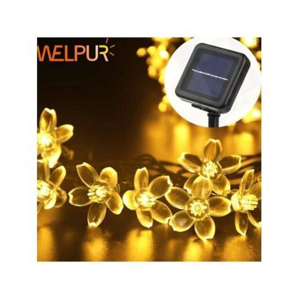 Solar Çiçekli Dekoratif 30 Led Bahçe Lambası - Image 1