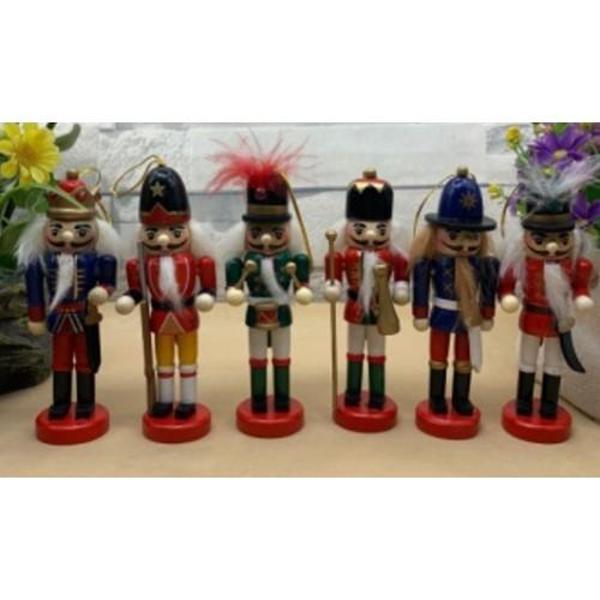 KURŞUN ASKER AHŞAP DEKORATİF EŞYA 6 LI SET 13CM - Image 1