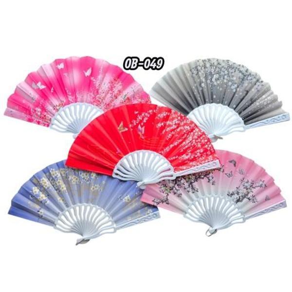 Plastik Kumaş Yelpaze 12 li Karışık - Image 1