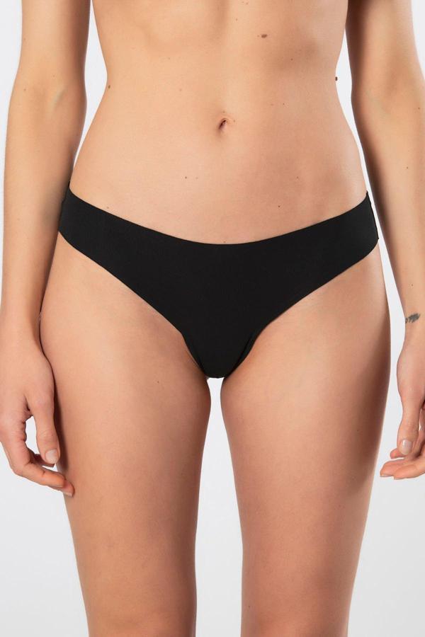 Türen Kadın Lazer Kesim Pamuklu String Külot 912/Siyah - Image 1