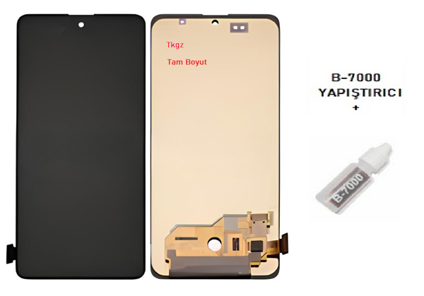 Tkgz - Samsung Galaxy M31S - SM-M317 Lcd Ekran Dokunmatik - A - Kalite + B-7000 - Image 1