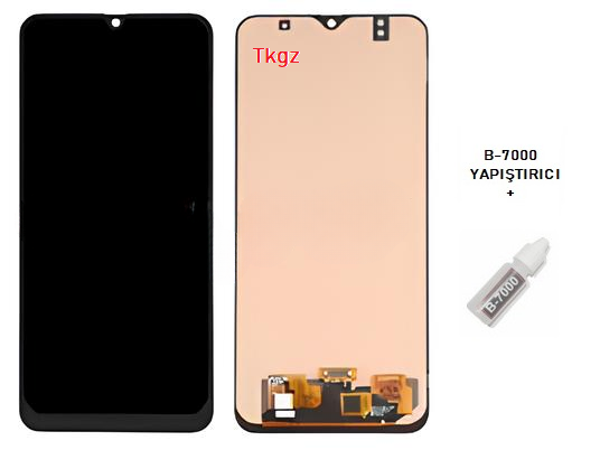 Tkgz - Samsung Galaxy M30 - SM-M305 Lcd Ekran Dokunmatik - A - Kalite + B-7000 - Image 1