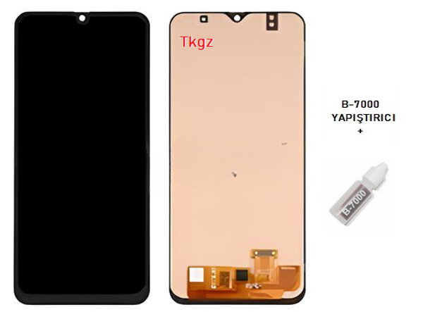 Samsung Galaxy A30 - SM-A305 Uyumlu Lcd Ekran Dokunmatik SERVİS Orijinali + B-7000 - Image 1