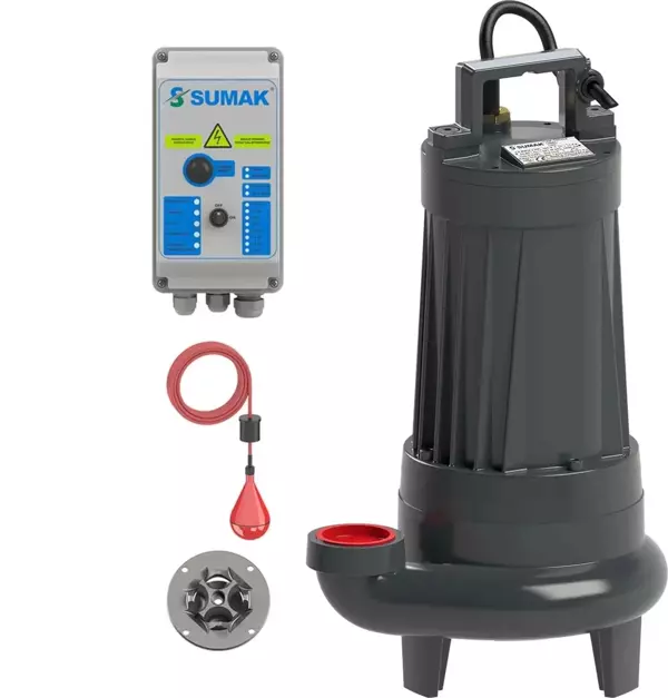Sumak SBRT75/2-P (Trifaze) Parçalayıcı Bıçaklı Foseptik Dalgıç Pompa - Image 1