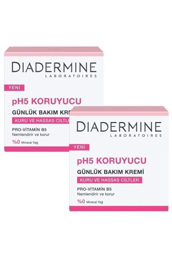 Diadermine Ph5 Koruyucu Günlük Bakım Kremi 50 Ml. 2'Li (Kuru Ve Hassas Ciltler/Provitamin B5) - Image 1