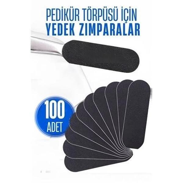 Ayak Törpü Yedeği Yapışkanlı Törpü Zımparası Pedikür Törpü Yedeği 100 ADET - Image 1