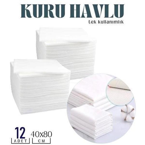 Tek Kullanımlık Kuru Havlu Çok Amaçlı 40X80 CM 12 Adet - Image 1