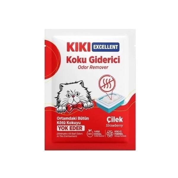 Kiki Excellent Çilek Kokulu Kedi Kumu Koku Giderici 25 Gr - Image 1