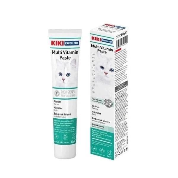 Kiki Excellent Bağışıklık Sistemi Destekleyici Kedi Multi Vitamin Malt Macunu 100 Gr - Image 1