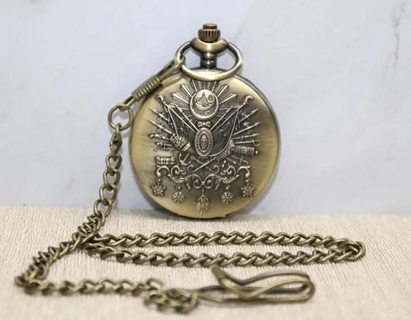 Osmanlı Devlet Arması Köstekli Saat Alk3983 - Image 1