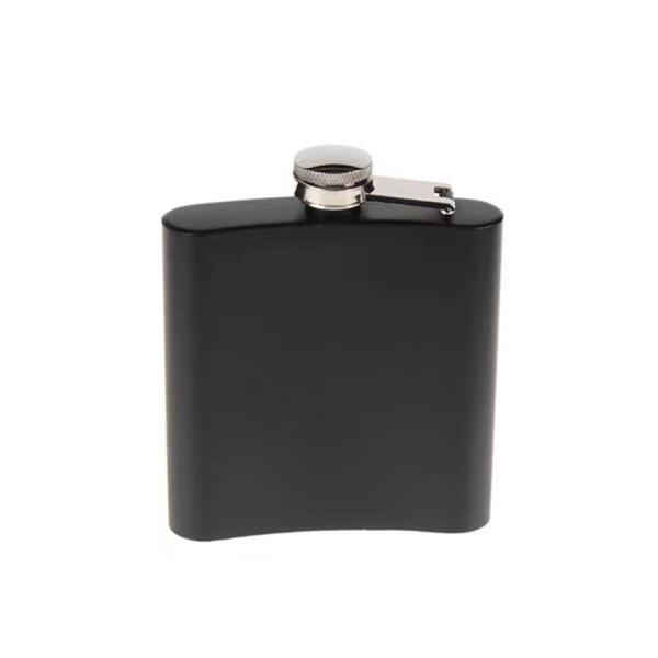Siyah 9 oz Çelik Cep İçki Kanyak Matarası - Image 1