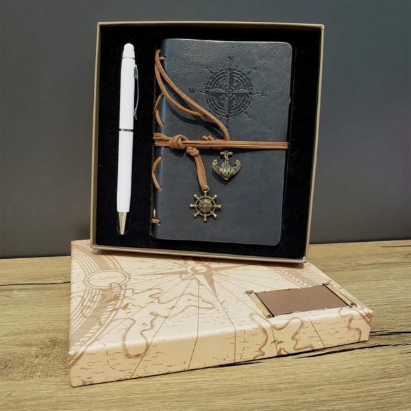 Defter Ve Kalem Kutulu Set Gri - Image 1