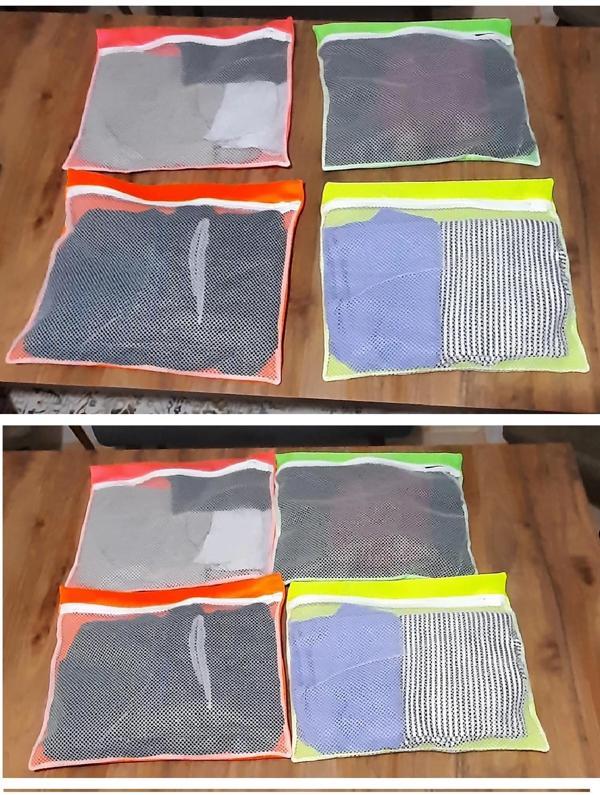 4 Adet 4 Renk Bavul İçi Düzenleyici - Fermuarlı Valiz Organizeri - Image 1