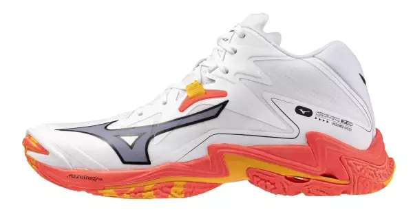 Wave Lightning Z8 MID Unisex Voleybol Ayakkabısı Beyaz / Turuncu - Image 1