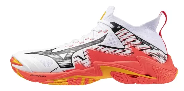 Wave Lightning Neo 3 Erkek Voleybol Ayakkabısı Beyaz / Turuncu - Image 1