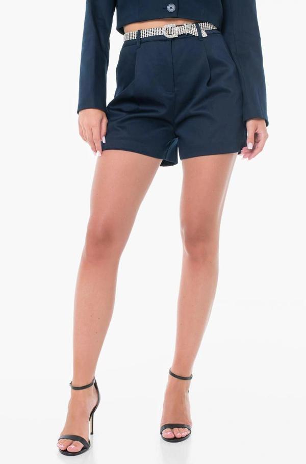Guess Apolline Kadın Lacivert Relaxed Fit Şort W5YD13WHG92-G7V2 - Image 1