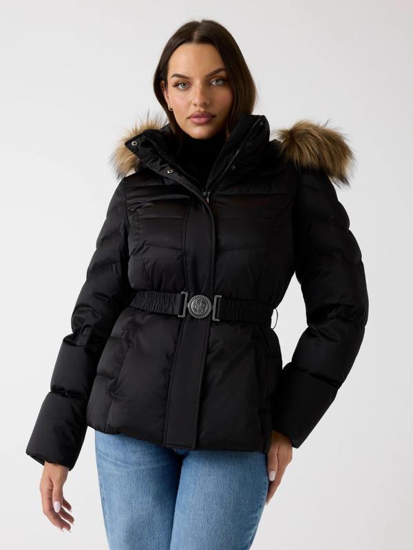 Guess Marina Kadın Siyah Ceket W5BL31W2802-JTMU - Image 1