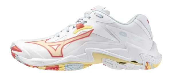Wave Lightning Z8 Kadın Voleybol Ayakkabısı Beyaz / Pembe - Image 1