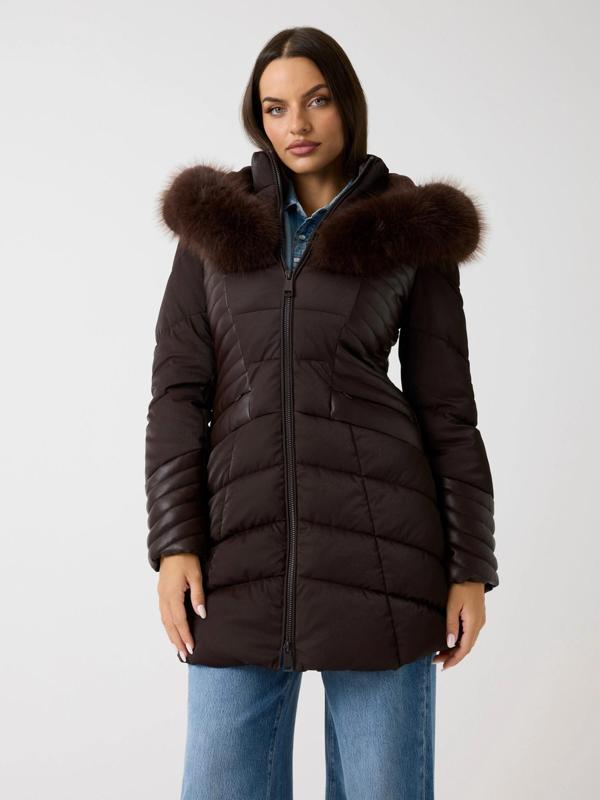 Guess New Oxana Kadın Kahverengi Mont W4BL61WGLZ0-G1EB - Image 1
