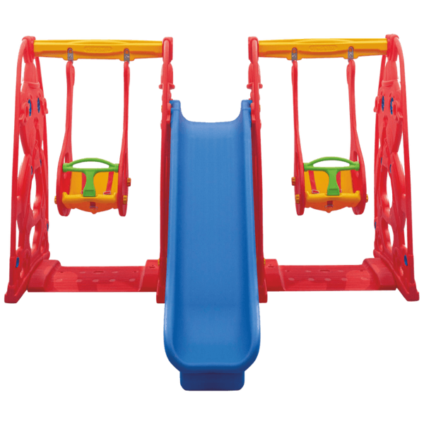 King Kids Sevimli Teddy Kaydıraklı Salıncak Set B - Image 1