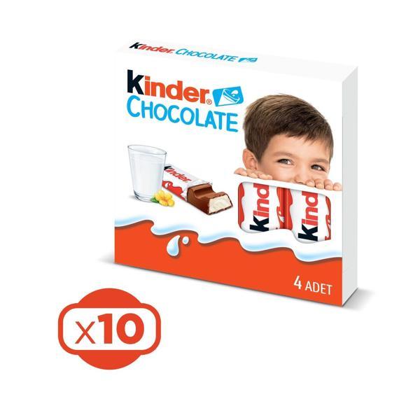 Kinder Chocolate T4 50 gr x 10 Adet - Image 1