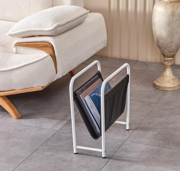 Luciano Dergilik Beyaz Metal Siyah Deri  - Image 1