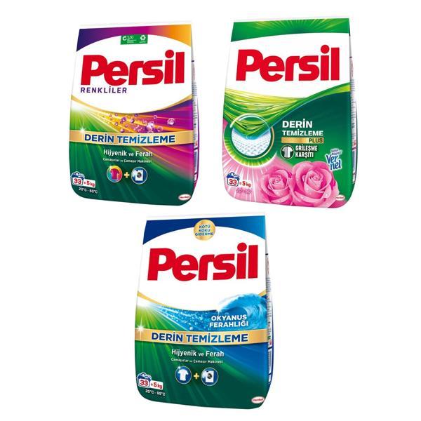 Persil 5 kg Renkliler+Gülün Büyüsü+Okyanus 3 lü Karma Paket - Image 1