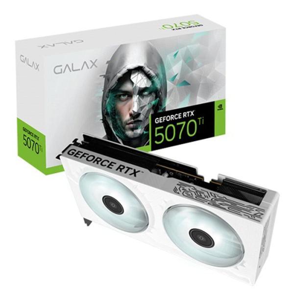 GALAX GeForce RTX 5070 Ti 1-Click OC White 16GB GDDR7 256 Bit DLSS 4 Ekran Kartı (57IZN6MDDNWH) - Image 1