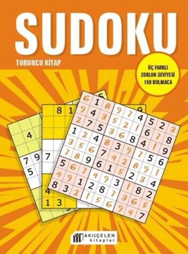 Sudoku Turuncu Kitap - Üç Farklı Zorluk Seviyesi 159 Bulmaca - Akılçelen Kitaplar - Image 1